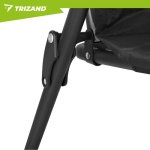 Trizand 27610 Kempingová skladací židle 59 x 70 x 91 cm, sada 2 ks, černá 