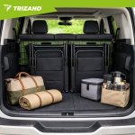 Trizand 27610 Kempingová skladací židle 59 x 70 x 91 cm, sada 2 ks, černá 