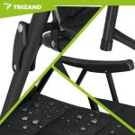 Trizand 27610 Kempingová skladací židle 59 x 70 x 91 cm, sada 2 ks, černá 