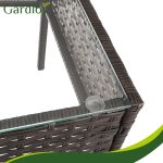 Gardlov 26911 Zahradní nábytek - pohovka, 2 křesla, stolek se sklem, ratan hnědý