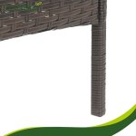 Gardlov 26911 Zahradní nábytek - pohovka, 2 křesla, stolek se sklem, ratan hnědý