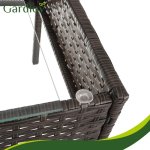 Gardlov 26911 Zahradní nábytek - pohovka, 2 křesla, stolek se sklem, ratan hnědý