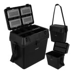 Trizand 27412 Rybárska debna so sedadlom do 140 kg, 38 x 34 x 21 cm, čierna 