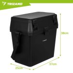 Trizand 27412 Rybárska debna so sedadlom do 140 kg, 38 x 34 x 21 cm, čierna 