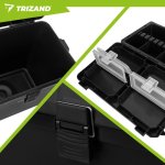 Trizand 27412 Rybárska debna so sedadlom do 140 kg, 38 x 34 x 21 cm, čierna 