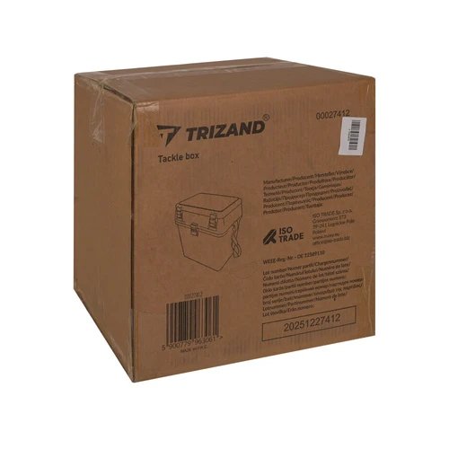 Trizand 27412 Rybárska debna so sedadlom do 140 kg, 38 x 34 x 21 cm, čierna 