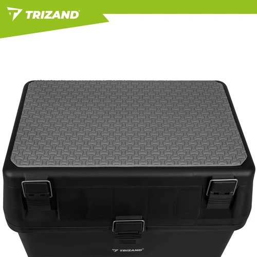 Trizand 27412 Rybárska debna so sedadlom do 140 kg, 38 x 34 x 21 cm, čierna 