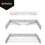 Ruhhy 27759 Skladací nástenný sušiak na bielizeň 80 cm, biely
