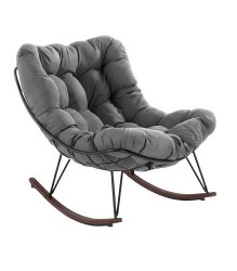 Gordon G1146 Hojdacie kreslo s mäkkým vankúšom, čierno-šedé, z bazaru 