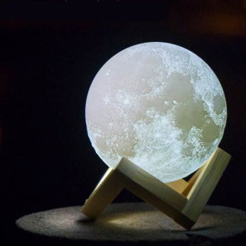 KIK KX7974 3D Lampička mesiac Moon Light