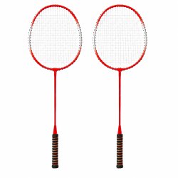 Verk 14713 Sada badmintonových raket s obalem 2 ks, červené 