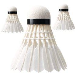 Verk 14715 Badmintonové pierkové loptičky, sada 3 ks, biele