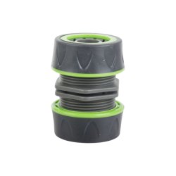 DIVODV 27906 Spojka na opravu zahradní hadice 1/2" s těsněním, černo-zelená