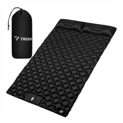 Trizand 27683 Samonafukovací matrace s vestavěnou pumpou 120 x 190 cm, černá 