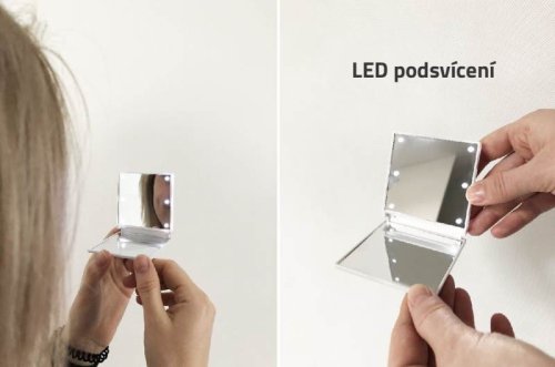 GFT Kapesní podsvícené zrcátko 7x7cm