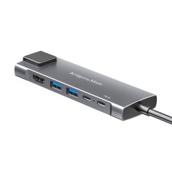 Kruger&Matz KM0391 Adaptér USB-C na HDMI/2x USB 3.0/2x USB-C/RJ45