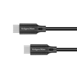 Kruger&Matz KM1261 Kábel USB-C - USB-C, 100 W, 2,5 m, Basic