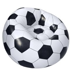 Verk 27758 Nafukovacie kreslo v tvare futbalovej lopty 60 x 95 cm, čierno-biele