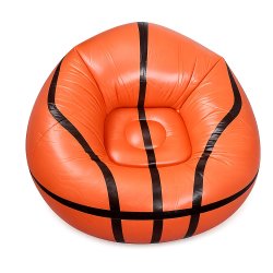 Verk 27759 Nafukovacie kreslo v tvare basketbalovej lopty 60 x 95 cm, oranžové