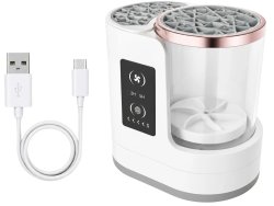 Verk 27760 Elektrický čistič štětců na make-up, 6 W, USB-C, bílý