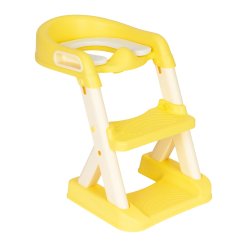 ECOTOYS HA-P23S Detská sedátka na WC so schodíkmi, žltá