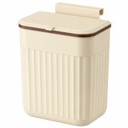 Verk 27672 Zavesený odpadkový kôš s vekom 11 l, béžový