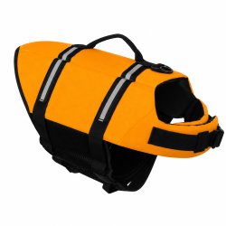 Purlov 27346 Záchranná plávacia vesta pre psov s reflexnými prvkami, veľkosť S