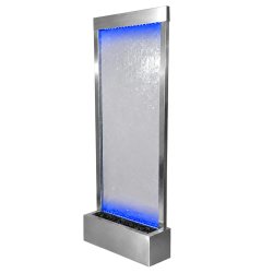 RealG RC-K-2508 Designová vodní stěna s LED RGB osvětlením, skleněná, 150 x 45 cm 