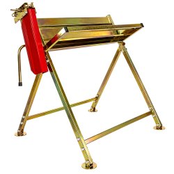 RealG RC-K-2451 Kovový stojan na řezání dřeva s držákem na motorovou pilu 88 x 86 x 71 cm
