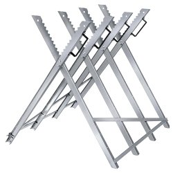 RealG RC-K-2450 Skládací kovový stojan na řezání dřeva 83 x 83 x 78 cm