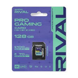 MicroSD karta Goodram TGD-GGSM3AA1280R12 Rival 128 GB, V30 UHS-I U3 s adaptérom