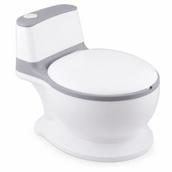 Ricokids RK-290 Interaktívny detský nočník so zvukom splachovania, bielo-sivý