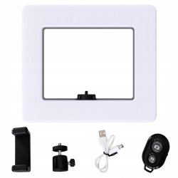 Verk 12487 LED lampa s držákem na telefon, 3 barvy světla, 12 úrovní jasu, USB-C