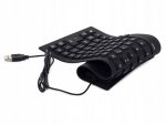 Verk 06179_CZ Flexibilná silikónová klávesnica k PC čierna
