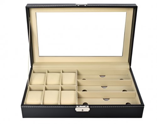 ISO 8497 Organizér na brýle a hodinky Box na 9ks 