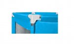 ISO 8494 Textilní ohrádka pro děti 115 x 65 cm modrá