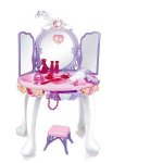 ISO 8673 Toaletný stolík pre dievčatká + príslušenstvo XXL ružová