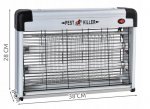 ISO 8626 Elektrický lapač hmyzu s UV zářivkou PEST KILLER 20W 