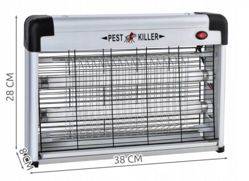 ISO 8626 Elektrický lapač hmyzu s UV zářivkou PEST KILLER 20W 