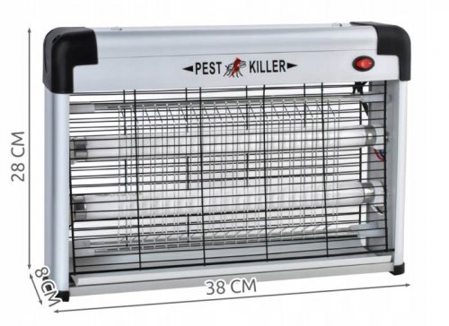 ISO 8626 Elektrický lapač hmyzu s UV žiarivkou PEST KILLER 20W