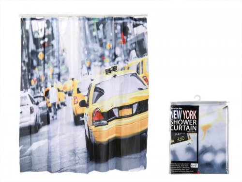 Kemis Záves do sprchy New York Taxi 180x180cm
