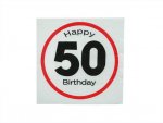 Kemis Narozeninové ubrousky 20ks Happy Birthday 50