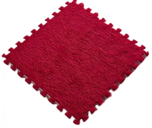 GFT Puzzle koberček 30 x 30 cm červená 6ks