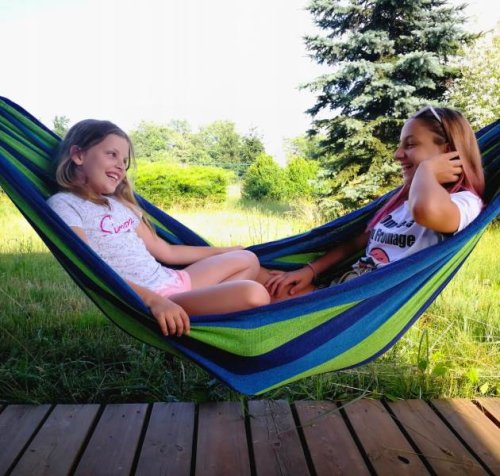 Gardlov Houpací síť 190 x 160 cm modrozelená