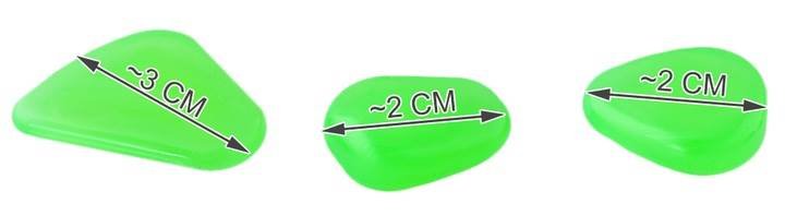 Gardlov 8766 Svítící kameny zelená 100 ks