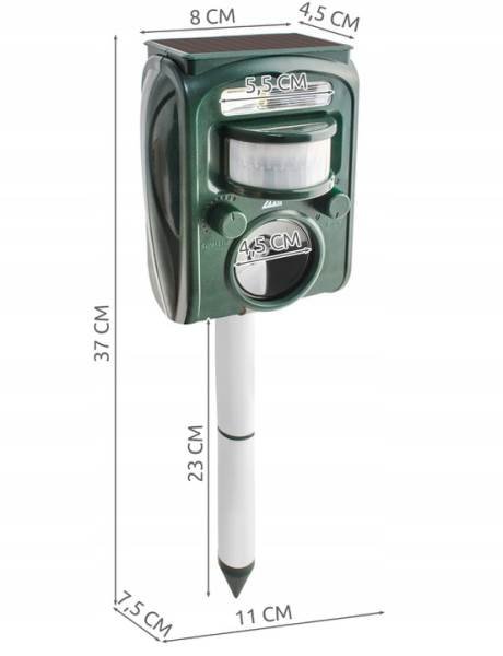Malatec 7029 Ultrazvukový solární odpuzovač zvěře