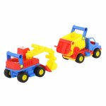 Polesie Auto ConsTruck sklápěčka + bagr 