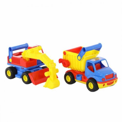 Polesie Auto ConsTruck sklápěčka + bagr 
