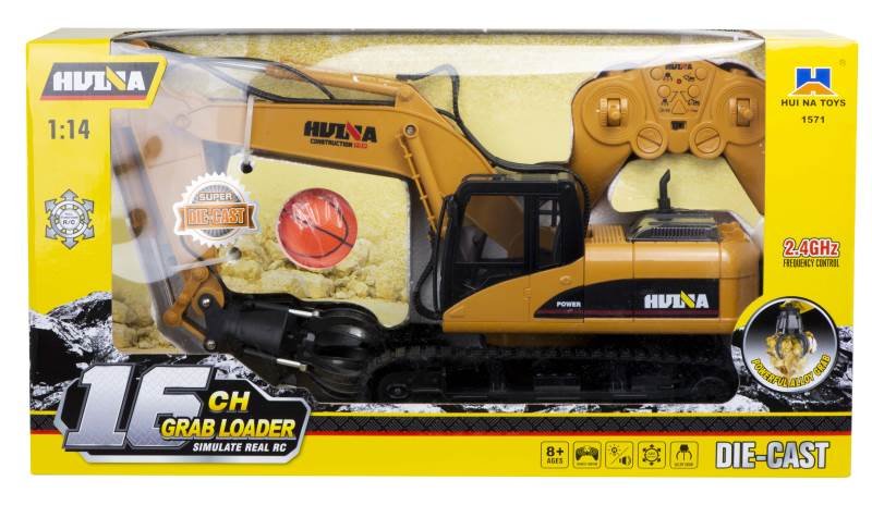 HUINA 1571 Rypadlo s drapákem,16CH, 2,4GHz 1:14