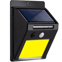 ISO 8814 Solárne vonkajšie 48 LED COB osvetlenie s pohybovým senzorom